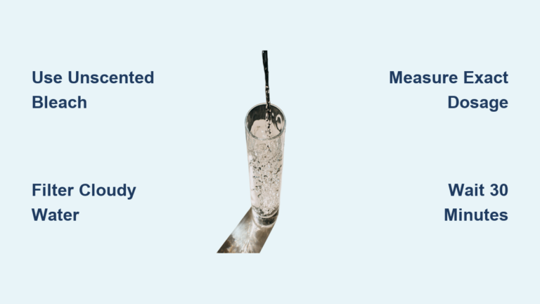 How to Purify Water with Bleach