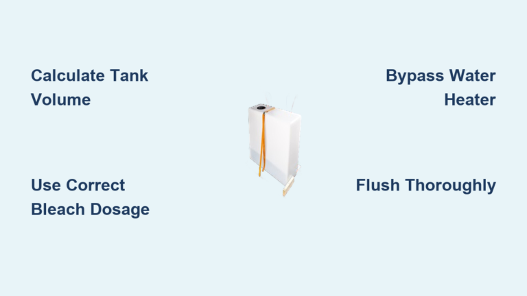How to Purify RV Water Tank